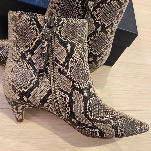 Splendid Nettie Leather Snake Bootie - Picture 3 of 8